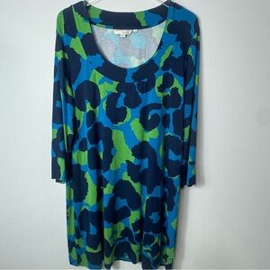 Boden blue floral shift dress size US 18 2145